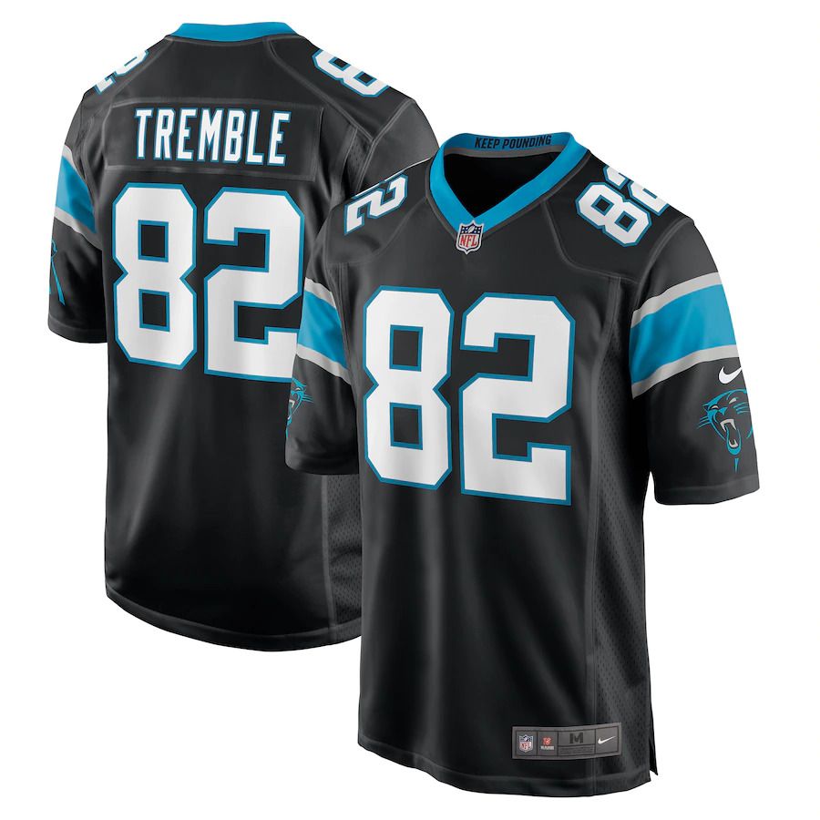 Men Carolina Panthers #82 Tommy Tremble Nike Black Game NFL Jersey->carolina panthers->NFL Jersey